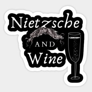 Nietzsche and Wine Sticker